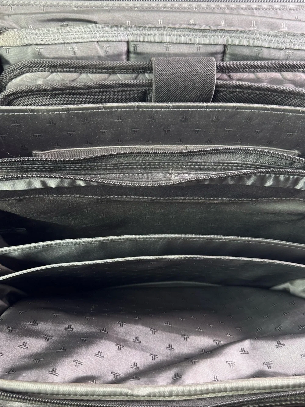 Vintage TUMI Black Leather Laptop Travel Backpack